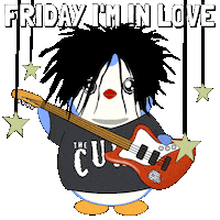 Get To Know Me The Cure Sticker by Pudgy Penguins
