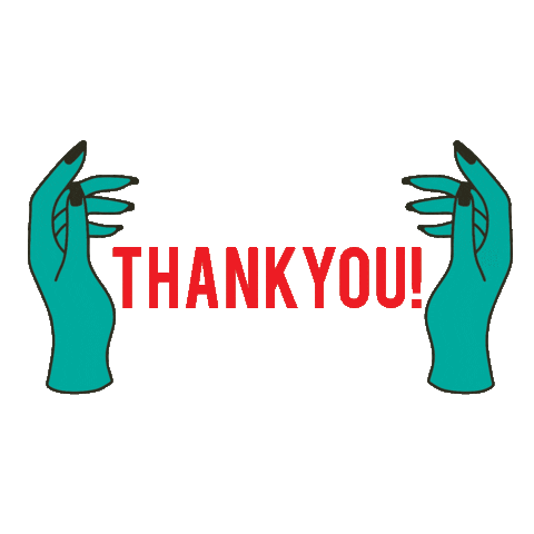 Thanks Hands Sticker by DOODAD+FANDANGO