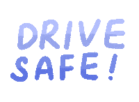 potutoo car blue driving drive Sticker