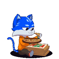 Happy Cat Sticker by Toshithecat