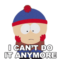 Cant Do It Stan Marsh Sticker by South Park