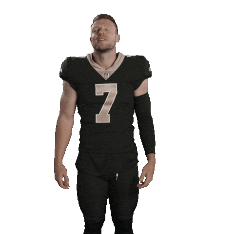 Taysom Hill Football Sticker by New Orleans Saints
