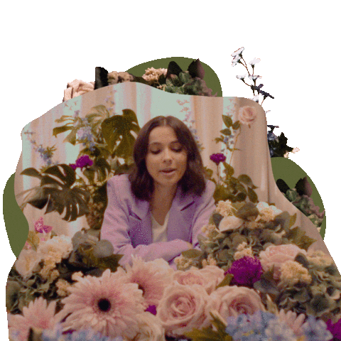 Girl Flowers Sticker by HOUSE OF MONA