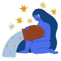 mardetutis woman mujer agua acuario Sticker