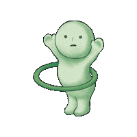 sonnyangelusa smiski smiski gif smiski exercising smiski hula hoop Sticker