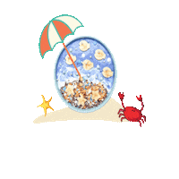 Beach Sea Sticker by Gratefood Co.