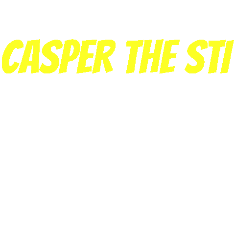 Casper The Sti Sticker by Bobby Hair Studio