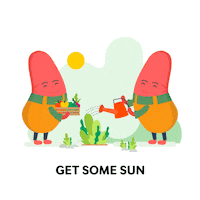 nkfmy water sun plants vegetables Sticker