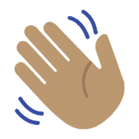 Repurpose hello wave hand sustainability Sticker