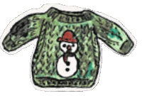 Christmas Snowman Sticker