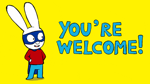 You Are Welcome No Worries GIF by Simon Super Rabbit