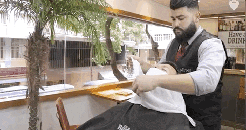 sobrebarba giphyupload barbershop shaving barboterapia GIF