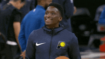 indiana pacers laugh GIF by NBA