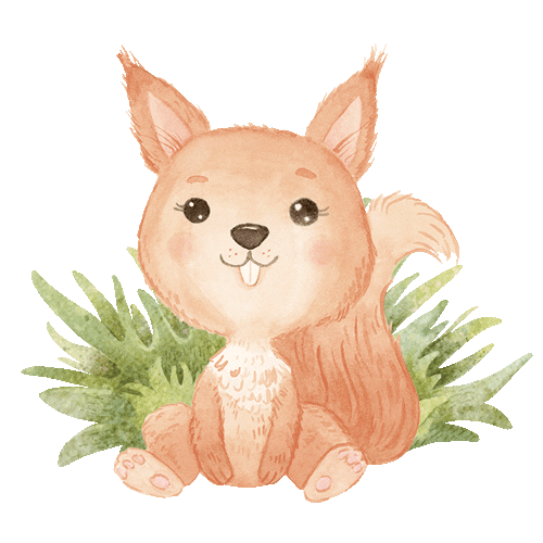 Fall Squirrel Sticker by P13PaperProducts