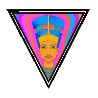 skyry wow sticker rainbow trippy Sticker