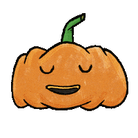Tired Jack O Lantern Sticker by subtlestrokes