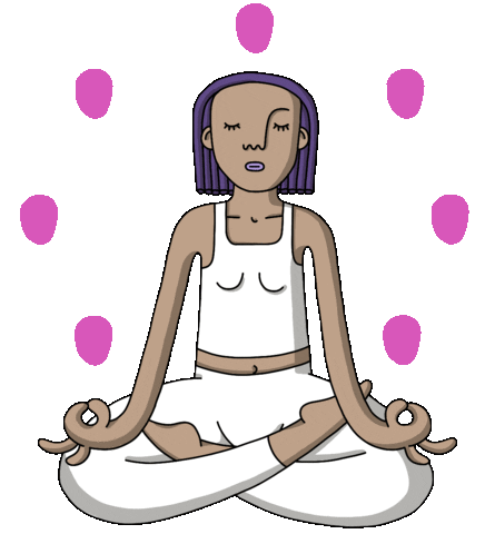 Girl Breathe Sticker by Shenja