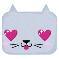 cubikids_cl love cat kawaii amor Sticker
