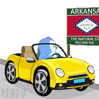 Travel Driving Sticker by Pudgy Penguins