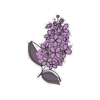Purple Flower Sticker by Aveda Florida