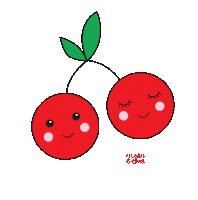 MuskaElvis happy summer kawaii red Sticker