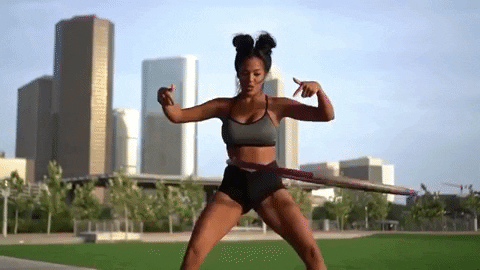 Ktrn14 giphygifmaker hoolahoop sumo squat GIF