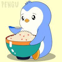 White Rice Eating GIF by Pudgy Memez