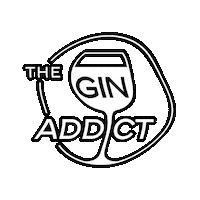 TheGinAddict logo gin lyon addict Sticker