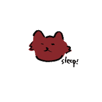 deadpoolAvery dog sleep agoo Sticker