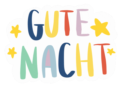 Good Night Sticker by Gelber Knopf