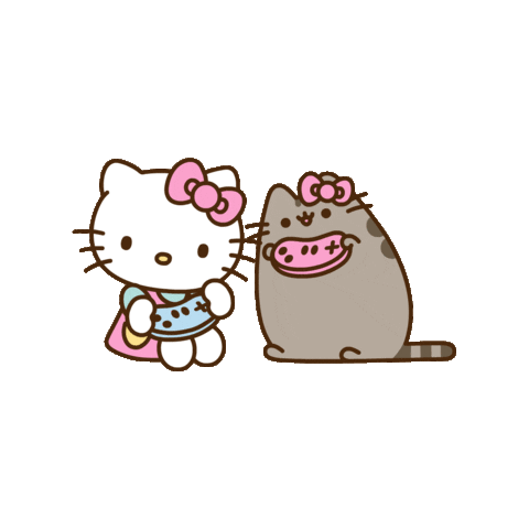 Hello Kitty Cat Sticker by Pusheen