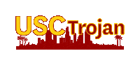 Trojan Fight On Sticker by USC