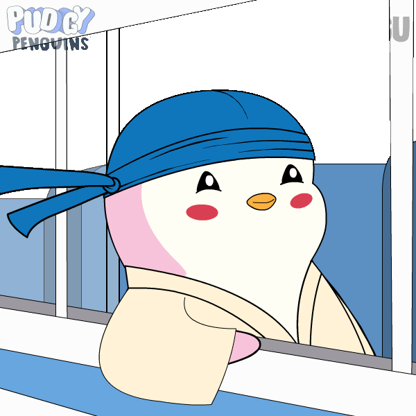 Coming On My Way Sticker by Pudgy Penguins