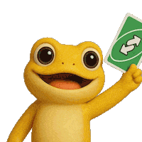 Frog Reverse Sticker by Turbo Toad