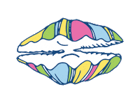 pink rainbow Sticker by bartacolife