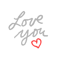 I Love You Heart Sticker by Jessica Lau