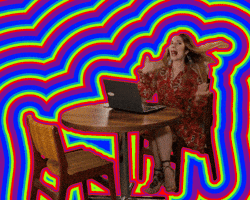 Excited Schitts Creek GIF by PERFECTL00P