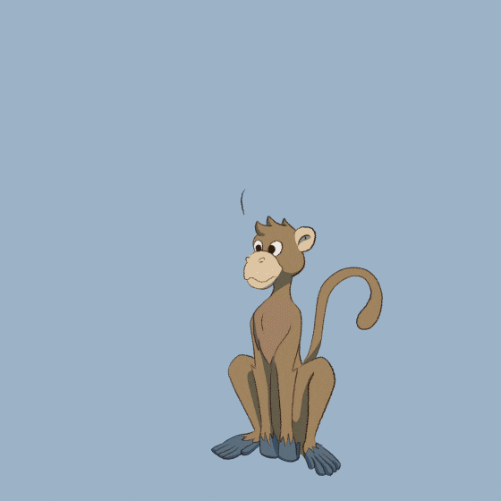 Monkey GIF by vrpixel communication agency