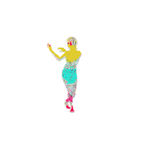 happy girl Sticker by Josh Rigling