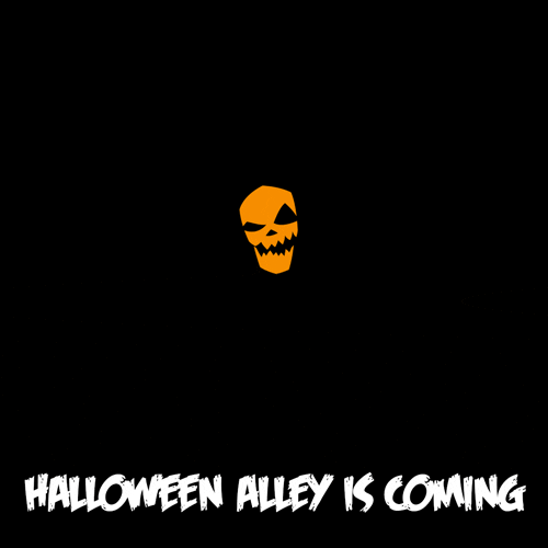 orange skully GIF by Halloween Alley