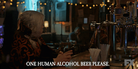 Mark Hamill Beer GIF by What We Do in the Shadows