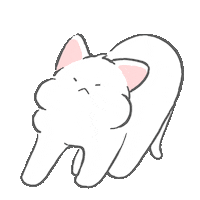 Cat Yoga Sticker by GORO