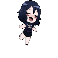 dianagonzalez95 anime feliz chibi brincar Sticker
