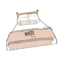 WhiteThisWayHome home sleep bed bedroom Sticker