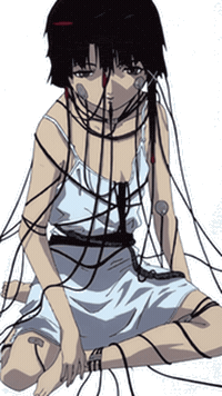 Serial Experiments Lain Punk Sticker by Database數據