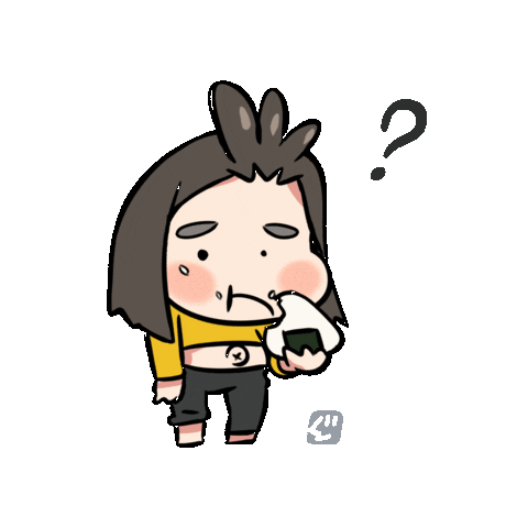 Confused おにぎり Sticker