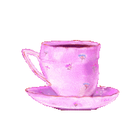Coffee Time Pink Sticker