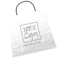 100Capri 100 capri flax shoppingbags Sticker