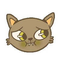 Sick Cat Sticker