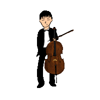 Orchestra Cello Sticker